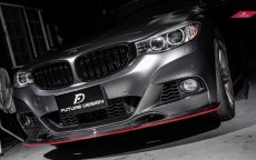 画像3: BMW 3シリーズ F34 3GT Mスポーツ フロントバンパー用リップスポイラー 本物DryCarbon ドライカーボン (3)