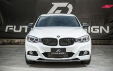 画像3: BMW 3シリーズ F34 3GT フロント用 艶ありブラックキドニーグリル センターグリル  (3)