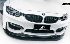 画像4: BMW 4シリーズ F82 F83 M4 フロントバンパー用 リップスポイラー 本物DryCarbon ドライカーボン (4)