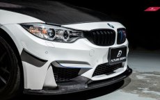 画像4: BMW 3シリーズ F80 M3 セダン フロントバンパー用 リップスポイラー 本物DryCarbon ドライカーボン (4)