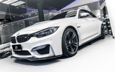 画像2: BMW 4シリーズ F82 F83 M4 フロントバンパー用 リップスポイラー 本物DryCarbon ドライカーボン (2)