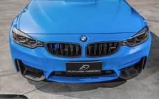 画像6: BMW 3シリーズ F80 M3 セダン フロントバンパー用 スプリッター スポイラー 本物DryCarbon ドライカーボン (6)