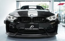 画像14: BMW 4シリーズ F82 F83 M4 フロントバンパー用 リップスポイラー 本物DryCarbon ドライカーボン (14)