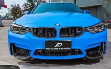 画像7: BMW 4シリーズ F82 M4 フロントバンパー用 スプリッター スポイラー 本物DryCarbon ドライカーボン (7)