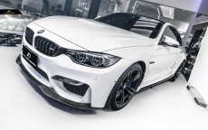 画像4: BMW 3シリーズ F80 M3 セダン フロントバンパー用 リップスポイラー 本物DryCarbon ドライカーボン (4)