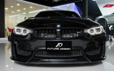 画像8: BMW 4シリーズ F82 F83 M4 フロントバンパー用 リップスポイラー 本物DryCarbon ドライカーボン (8)