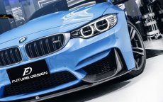 画像5: BMW 3シリーズ F80 M3 セダン フロントバンパー用 リップスポイラー 本物DryCarbon ドライカーボン (5)