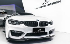 画像1: BMW 4シリーズ F82 F83 M4 フロントバンパー用 リップスポイラー 本物DryCarbon ドライカーボン (1)