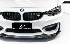 画像5: BMW 4シリーズ F82 F83 M4 フロントバンパー用 リップスポイラー 本物DryCarbon ドライカーボン (5)