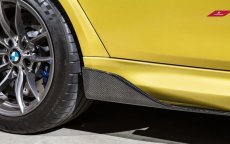 画像1: BMW 3シリーズ F80 M3 サイド用 スカート スポイラー 本物DryCarbon ドライカーボン (1)