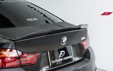 画像1: BMW 4シリーズ F82 M4 トランク用リアスポイラー リアウィング 本物DryCarbon ドライカーボン (1)