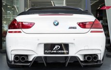 画像4: BMW 6シリーズ F06 F13 トランク用リアスポイラー 本物DryCarbon ドライカーボン (4)