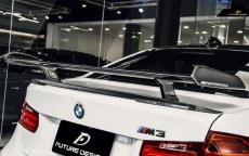 画像11: BMW 4シリーズ F82 M4 セダン トランク用 リアウィング 本物DryCarbon ドライカーボン (11)