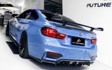 画像2: BMW 4シリーズ F82 M4 トランク用 リアウィング 本物DryCarbon ドライカーボン (2)