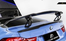 画像4: BMW 4シリーズ F82 M4 トランク用 リアウィング 本物DryCarbon ドライカーボン (4)