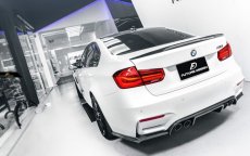 画像2: BMW 3シリーズ F80 M3 セダン リアバンパー用 ディフューザー 本物DryCarbon ドライカーボン (2)