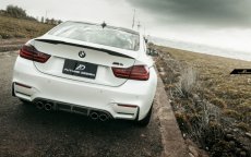 画像6: BMW 4シリーズ F82 F83 M4  リアバンパー用 ディフューザー 本物DryCarbon ドライカーボン (6)