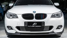 画像1: BMW 5シリーズ E60 E61 Mスポーツ フロントバンパー用リップスポイラー Carbon 本物カーボン (1)