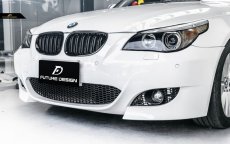 画像4: BMW 5シリーズ E60 E61 フロント用 艶ありブラックキドニーグリル センターグリル M5 S2 (4)