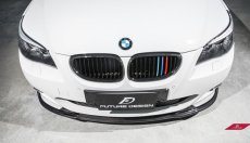 画像2: BMW 5シリーズ E60 E61 Mスポーツ フロントバンパー用リップスポイラー Carbon 本物カーボン (2)