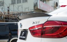 画像1: BMW X6 F16 X6M F86 トランク用リアスポイラー DryCarbon 本物ドライカーボン (1)
