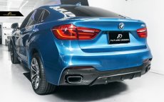 画像12: BMW X6 F16 Mスポーツ 用リア ディフューザー DryCarbon 本物ドライカーボン (12)