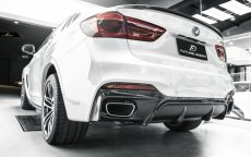 画像1: BMW X6 F16 Mスポーツ 用リア ディフューザー DryCarbon 本物ドライカーボン (1)