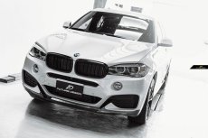 画像2: BMW Xシリーズ X6 F16 Mスポーツ フロントバンパー用リップスポイラー 本物DryCarbon ドライカーボン (2)