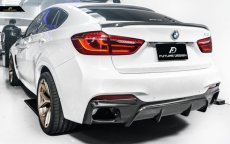 画像2: BMW X6 F16 Mスポーツ 用リア ディフューザー DryCarbon 本物ドライカーボン (2)