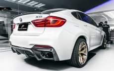 画像4: BMW X6 F16 Mスポーツ 用リア ディフューザー DryCarbon 本物ドライカーボン (4)