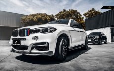 画像9: BMW Xシリーズ X6 F16 Mスポーツ フロントバンパー用リップスポイラー 本物DryCarbon ドライカーボン (9)