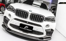 画像1: BMW Xシリーズ  F86 X6M フロントバンパー用リップスポイラー 本物DryCarbon ドライカーボン (1)