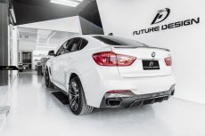 画像2: BMW X6 F16 Mスポーツ 用リア ディフューザー DryCarbon 本物ドライカーボン (2)