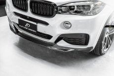画像6: BMW Xシリーズ X6 F16 Mスポーツ フロントバンパー用リップスポイラー 本物DryCarbon ドライカーボン (6)