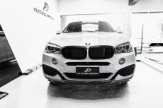 画像3: BMW Xシリーズ X6 F16 Mスポーツ フロントバンパー用リップスポイラー 本物DryCarbon ドライカーボン (3)