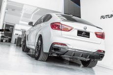 画像1: BMW X6 F16 Mスポーツ 用リア ディフューザー DryCarbon 本物ドライカーボン (1)