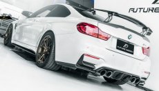 画像6: BMW 3シリーズ F80 M3 リアバンパー用 L型カナード 本物DryCarbon ドライカーボン (6)