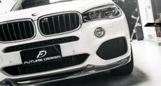 画像5: BMW Xシリーズ F15 X5 Mスポーツ用リップスポイラー DryCarbon 本物ドライカーボン (5)