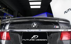 画像4: BMW 7シリーズ F01 F02 トランク用リアスポイラー 本物Drycarbon ドライカーボン (4)