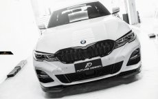 画像4: BMW 3シリーズ G20 G21 M-TECH Mスポーツ フロントバンパー用リップスポイラー 本物DryCarbon ドライカーボン (4)