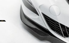 画像2: BMW 3シリーズ G20 G21 M-TECH Mスポーツ フロントバンパー用リップスポイラー パフォーマンス 本物Drycarbon ドライカーボン 艶あり黒 3点セット (2)