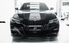 画像10: BMW 3シリーズ G20 G21 M-TECH Mスポーツ フロントバンパー用リップスポイラー 本物DryCarbon ドライカーボン (10)