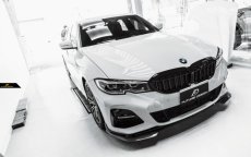 画像3: BMW 3シリーズ G20 G21 M-TECH Mスポーツ フロントバンパー用リップスポイラー 本物DryCarbon ドライカーボン (3)