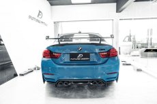 画像4: BMW 4シリーズ F82 E83 M4 リアバンパー用 ディフューザー 本物DryCarbon ドライカーボン (4)