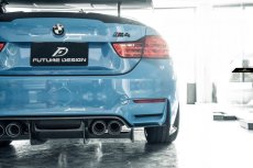 画像1: BMW 4シリーズ F82 E83 M4 リアバンパー用 ディフューザー 本物DryCarbon ドライカーボン (1)