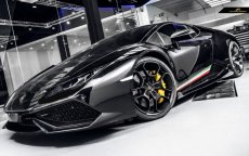 画像2: Lamborghini ランボルギーニ Huracan ウラカン LP580-2 カーボン サイドスカート 本物DryCarbon ドライカーボン (2)