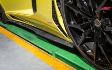 画像4: Lamborghini ランボルギーニ LP700-4 サイド用スカート ステップ スポイラー 本物DryCarbon ドライカーボン (4)