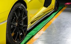 画像6: Lamborghini ランボルギーニ LP700-4 サイド用スカート ステップ スポイラー 本物DryCarbon ドライカーボン (6)