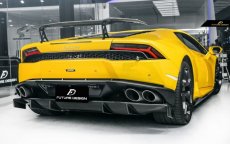 画像3: Lamborghini ランボルギーニ Huracan ウラカン LP580-2 カーボン リア ディフューザー 本物DryCarbon (3)