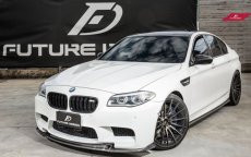 画像3: BMW 5シリーズ F10 セダン F11ツーリング M5 Mスポーツ用サイドスカート 本物Drycarbon ドライカーボン (3)